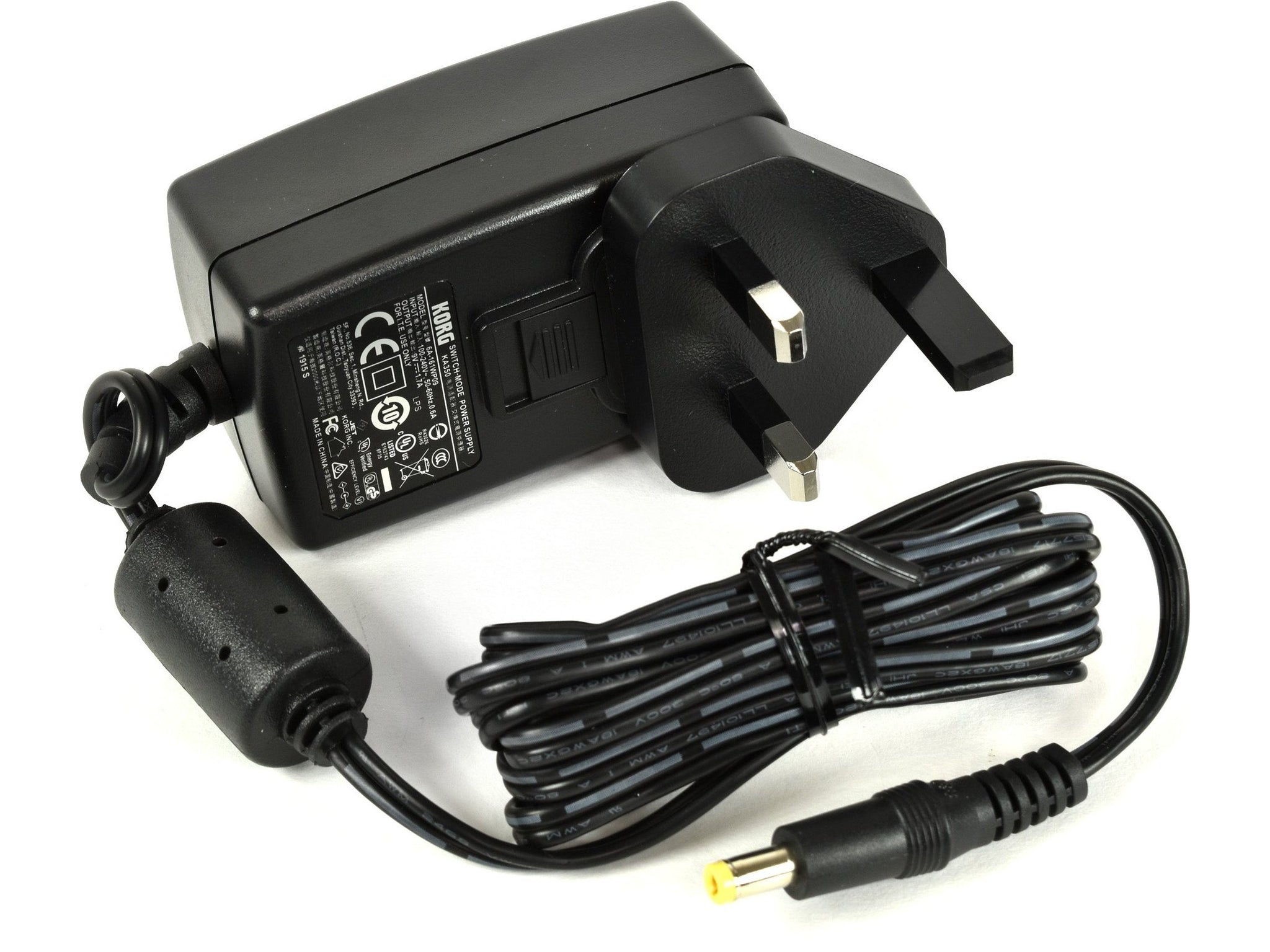 Korg KA350-UK 9V 1.5A Power Adapter