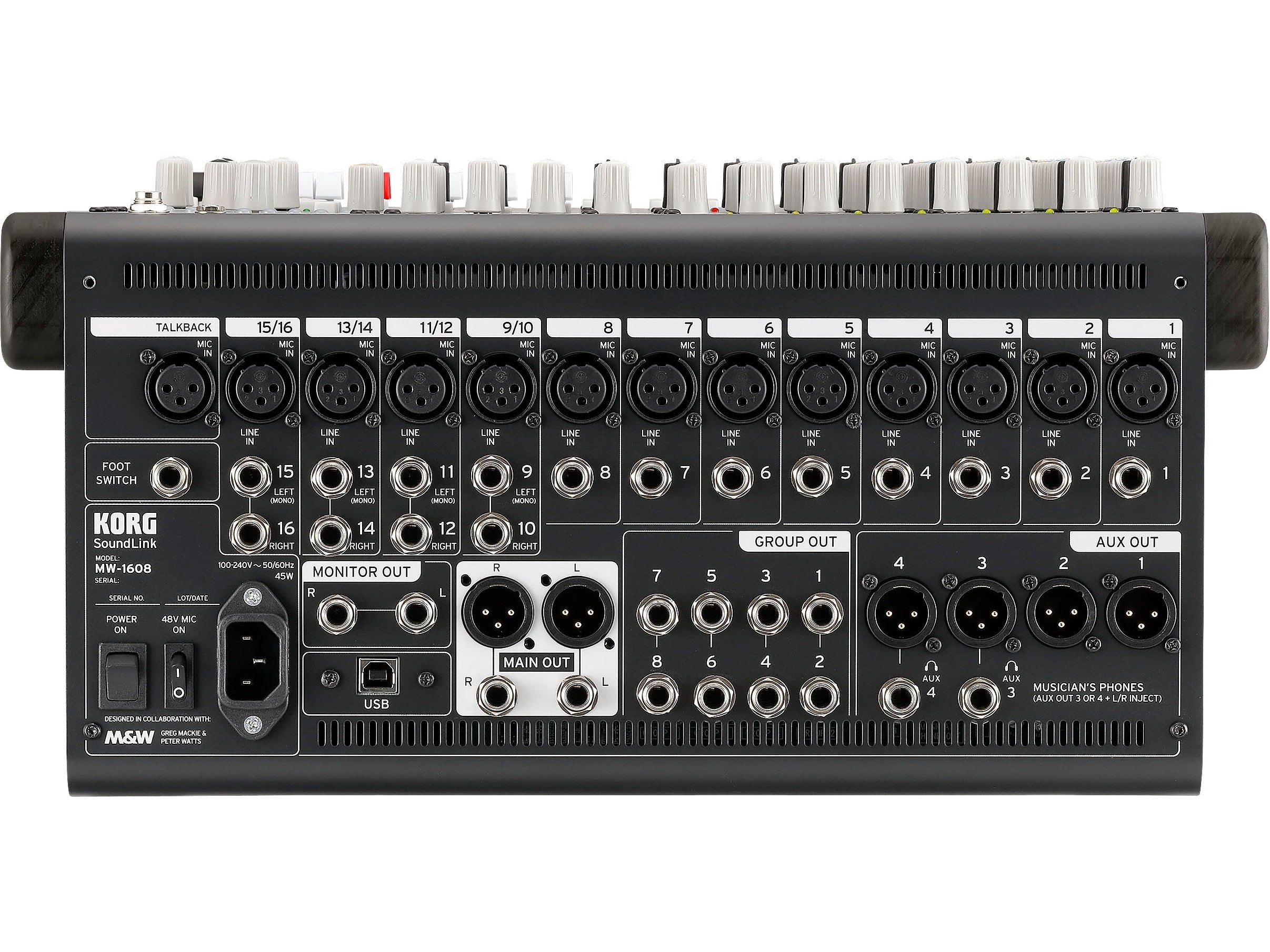 Korg MW-1608 16-channel Hybrid Mixer 7