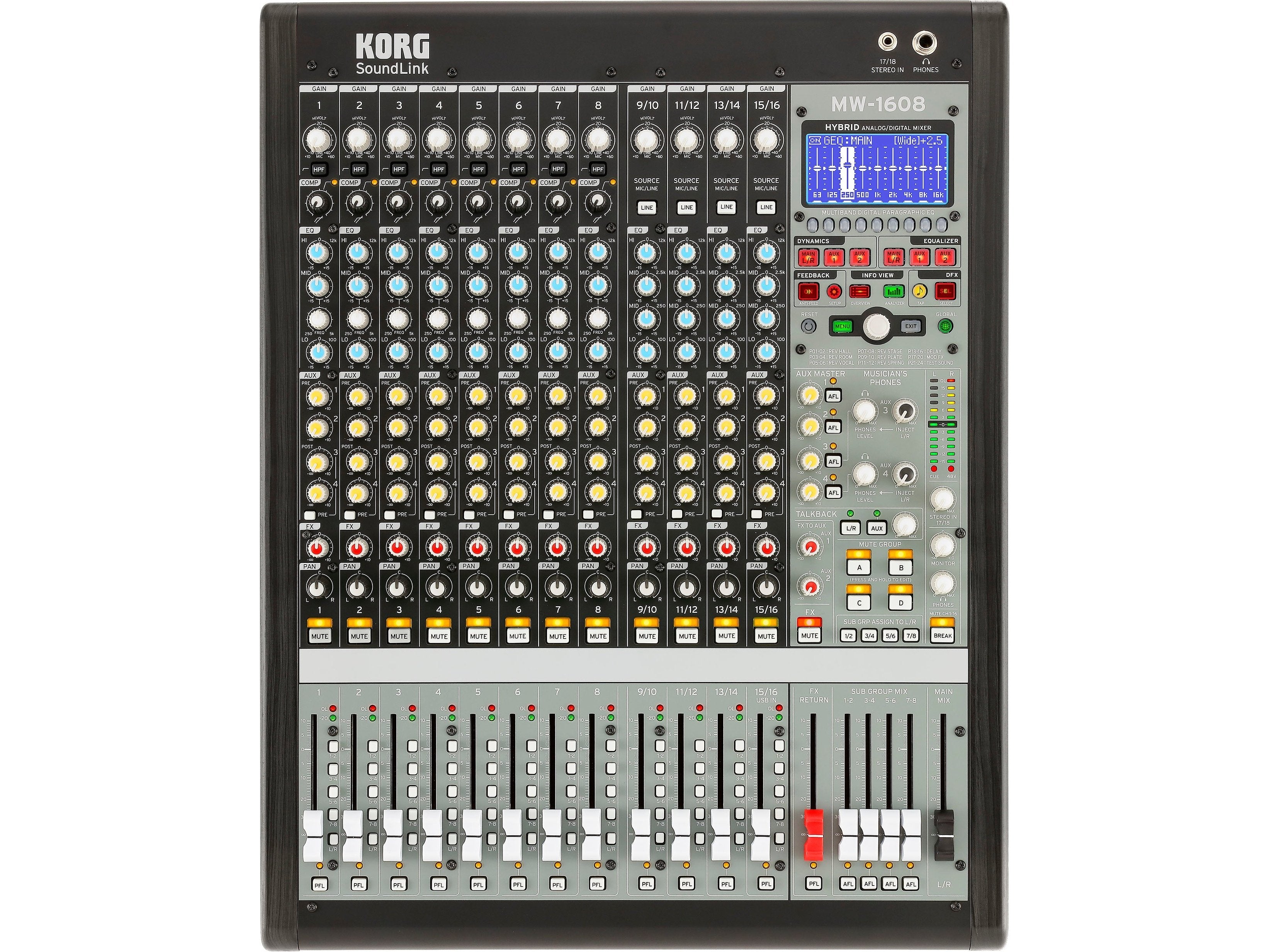 Korg MW-1608 16-channel Hybrid Mixer 1