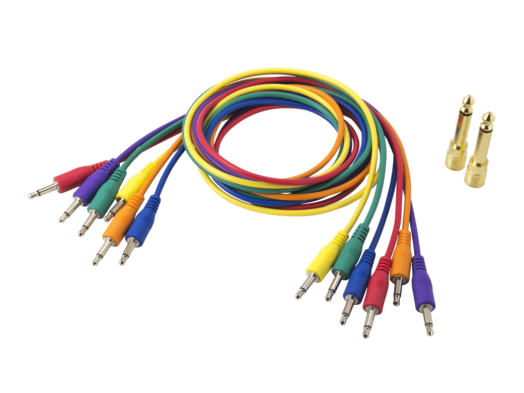 Korg 6 Mixed Colour Patch Cables for SQ-1 1