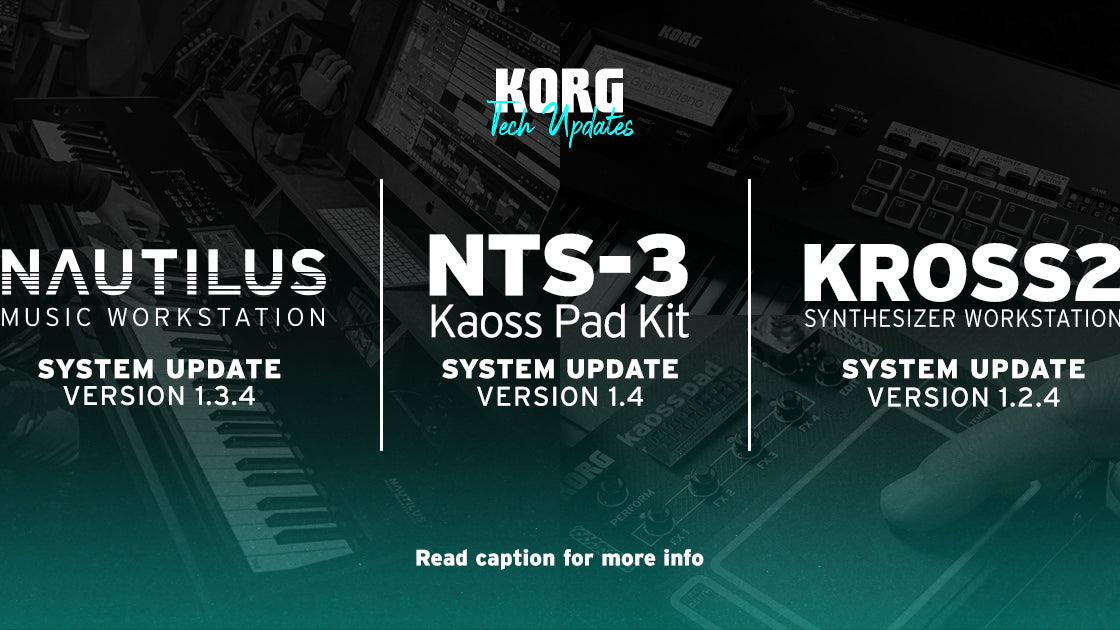 Software Updates for Nautilus, Kross 2, and NTS-3 KAOSS