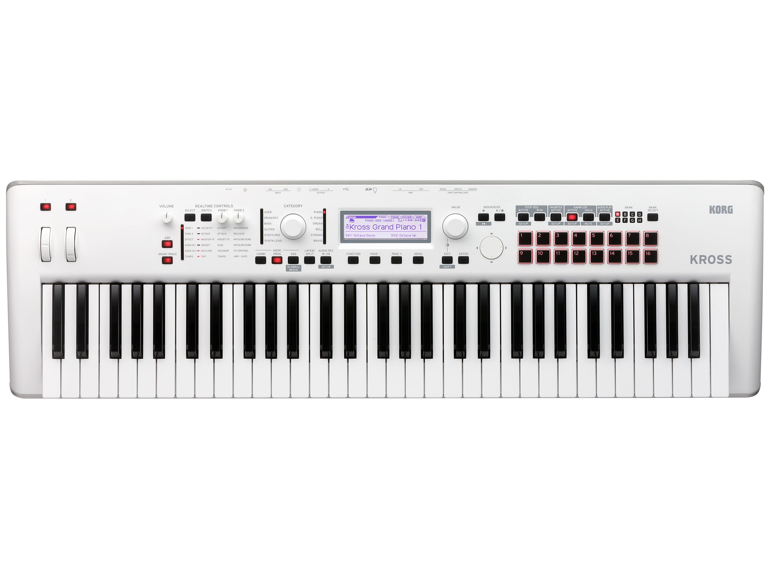 Korg Kross 2 61 Limited Edition White 1