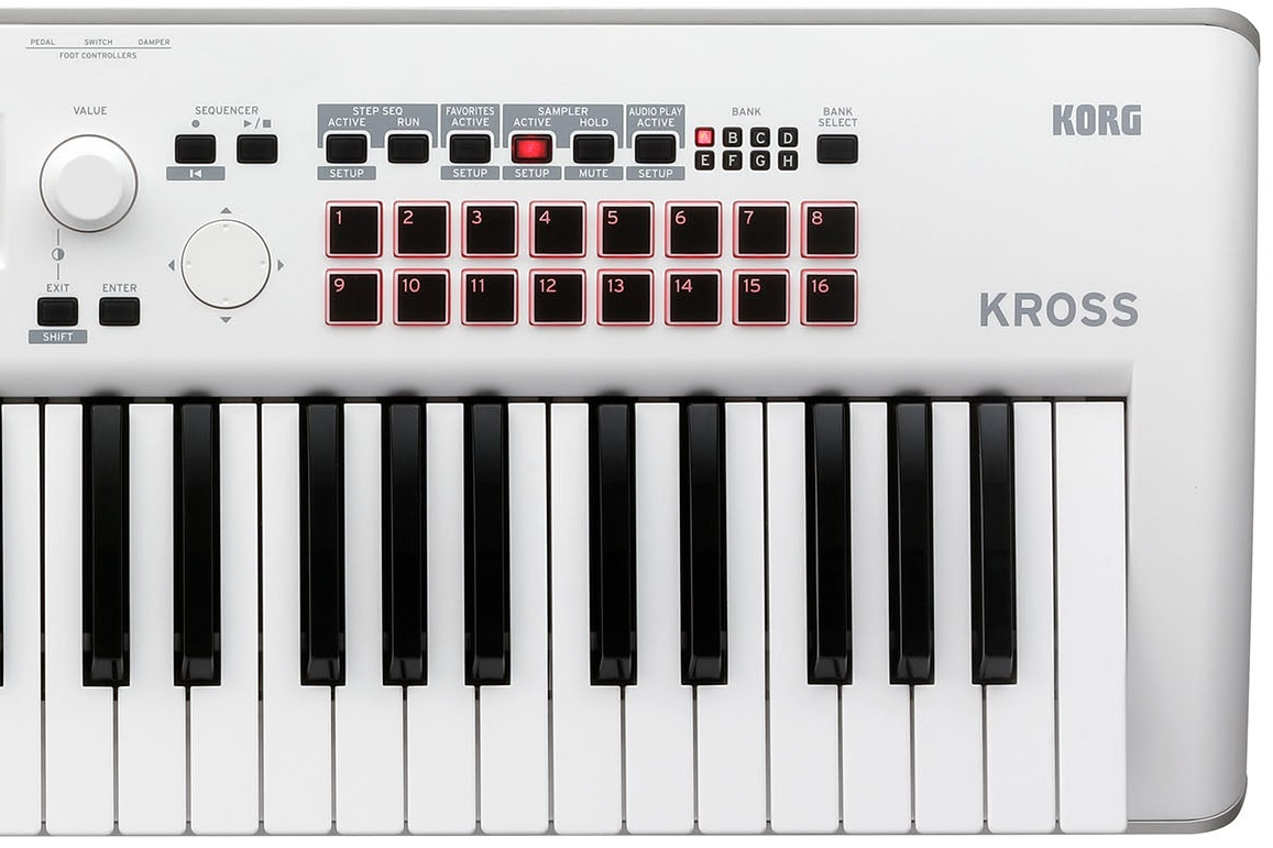 販売する KORG KROSS2-61 限定ホワイト ケース付 美品 【公式通販】