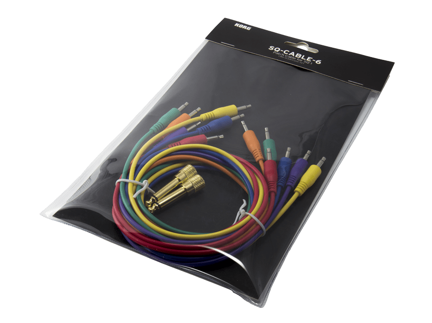 Korg 6 Mixed Colour Patch Cables for SQ-1 2