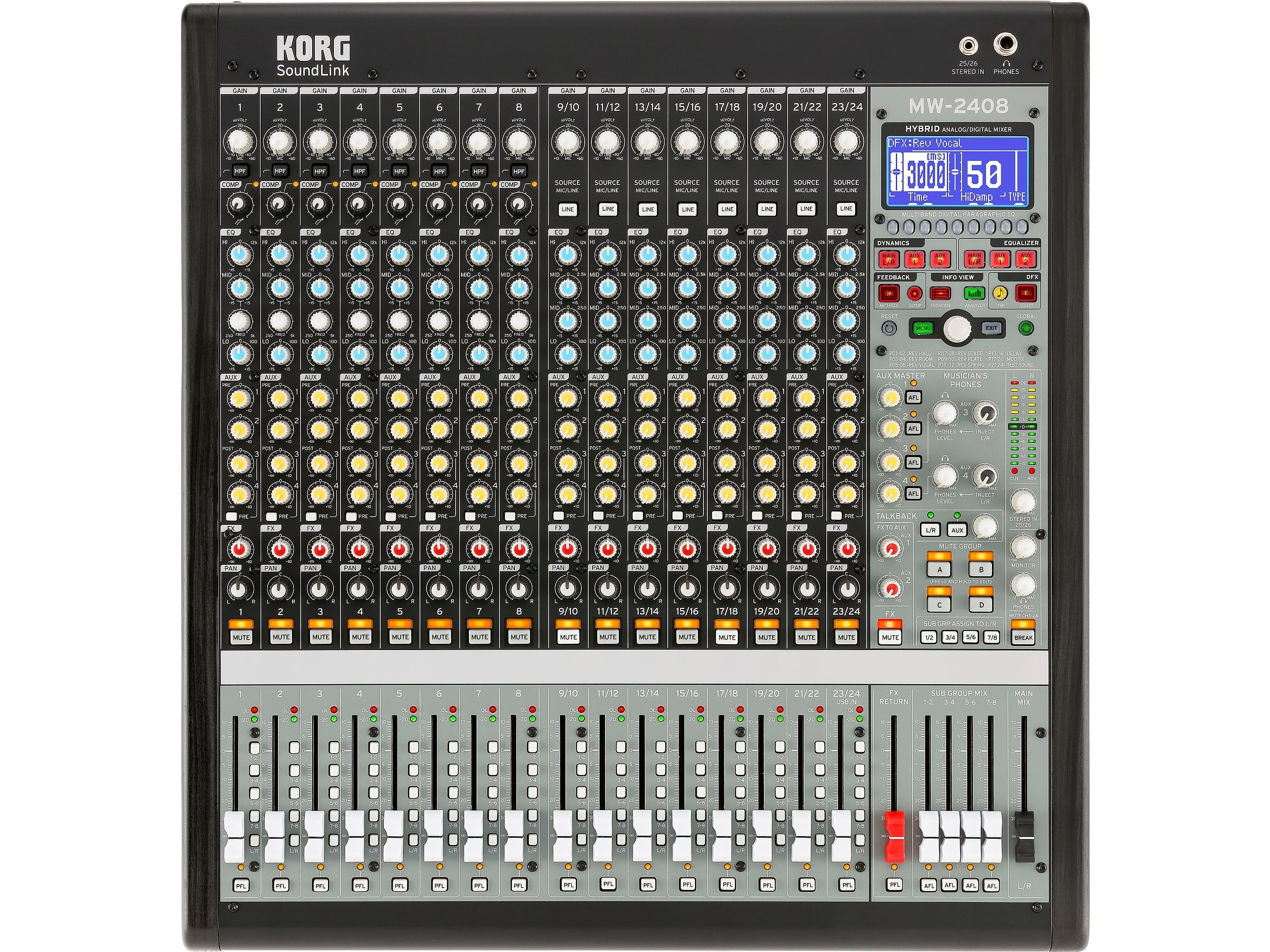Korg MW-1608 24-channel Hybrid Mixer 1